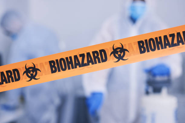 Professional Biohazard Cleanup technician working in Mendota, IL